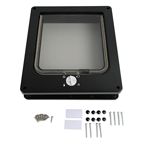 WEYI Porta de gato, parafuso ABS resistente a mordidas porta interior de gato para cães para porta i