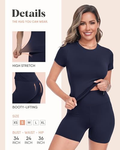 Image of ZOOSIXX Two Piece Workout Sets for Women - Summer Outfits 2 Piece Short Gym Sets Casual Lounge Vacation Matching Clothing