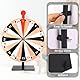 Diegimr 40cm Großes Glücksrad Set, Tisch Glücksrad mit 24 Fächern Tombola Glücksrad mit Ständer Roulette Rad für Karneval Messen Glücksrad-Spiele (Orange & Schwarz)