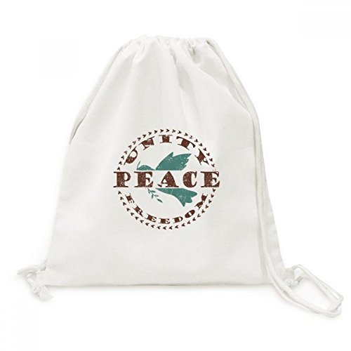 Sac de toile à cordon Olive Branch Paix Liberté Symbole polyvalent pour le quotidien