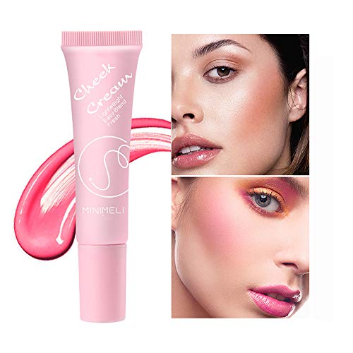 GL-Turelifes Cheek Heat Gel-Cream Liquid Blush Makeup, Lightweight, Breathable Feel, Sheer Flush Of Color, Natural-Looking, Dewy Finish, Liquid Blusher Cheek Color 0.42 Fl Oz (#3)