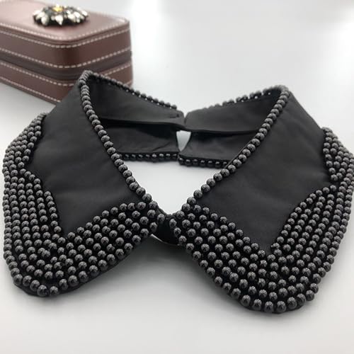 Detachable Collar Pearls Embellished False Collar Accessories for Valentines Day4