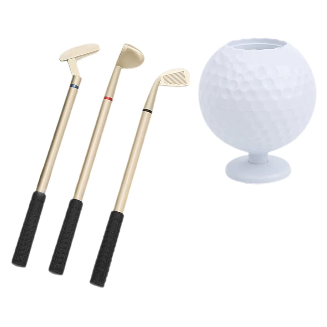 HOMSFOU 2 Set Portapenne Golf Decorazione Scrivania per Ufficio e Casa Accessorio Golf per Amanti Del Organizzatore Leggero per Penne e per Appassionati