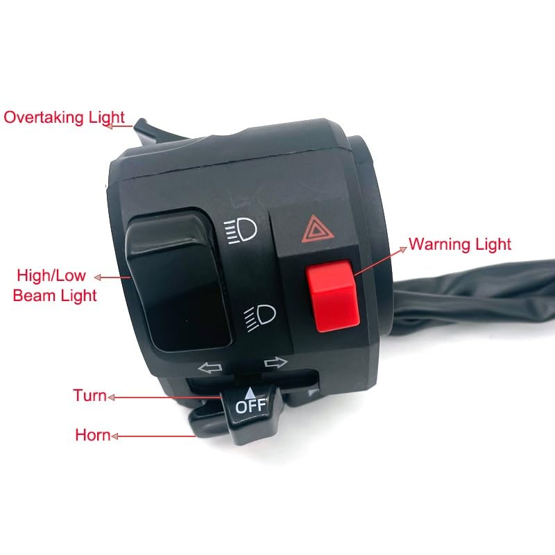 Interruptor manillar pulsador moto para solucionar fallos en luces e intermitentes 5