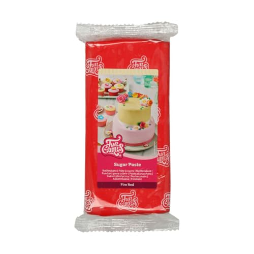 FunCakes Pasta de Azúcar Rojo Fuego 1 kg