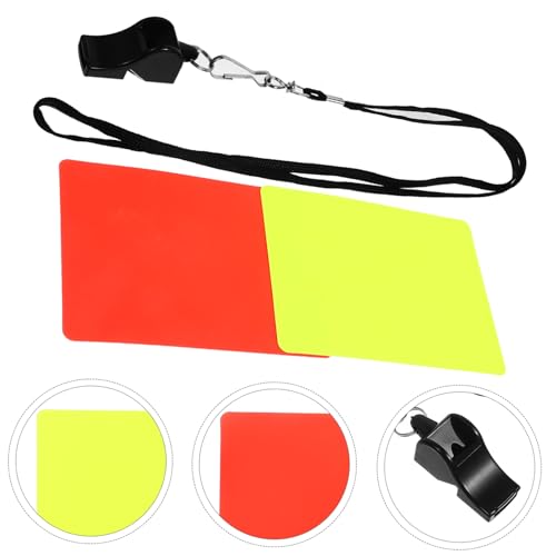 BESPORTBLE set silbatos y tarjetas para árbitro fútbol miniatura 2