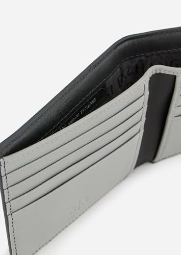 Image of Armani Exchange Men's Armani Exchange Logo Bifold Navy /Mirage Grey, One Size, Small