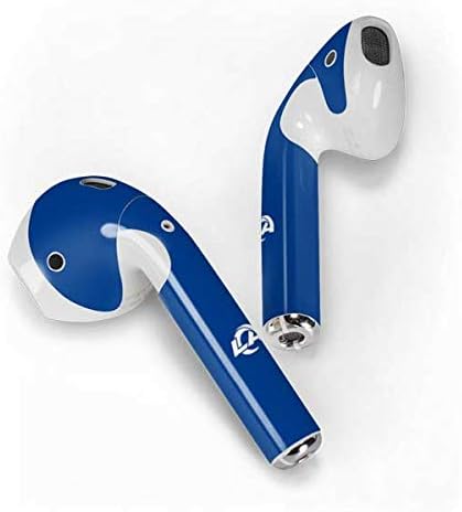 Skinit Decal Audio Skin Compatible with Apple AirPods 2 - Officially Licensed NFL Los Angeles Rams Blue Performance Series Design