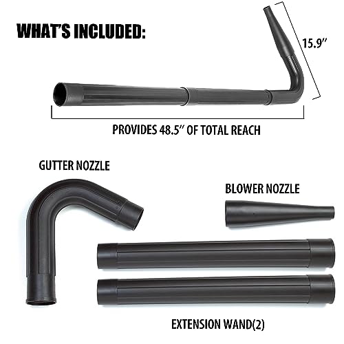Image of Vacmaster V2GK 2‑1 /2-Inch Gutter Cleaning Kit Fits Most Shop Vacs