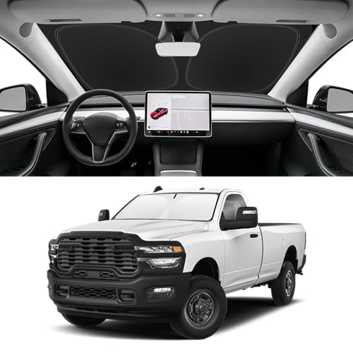 Image of Custom Fit Windshield Sun Shade for RAM 2500 3500 2010-2026