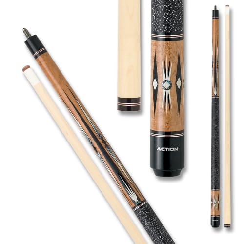 Action Exotic Billiards Pool Cue Stick - Honey w/Black & White - 21oz
