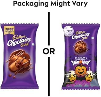 Cadbury Choclairs Gold Candy, 588 g (105 Candies)