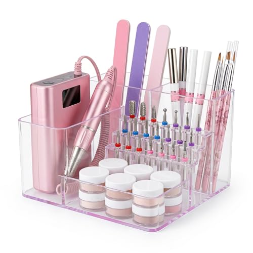 Organizador Acrílico para Brocas de Uñas 21 Agujeros miniatura 1