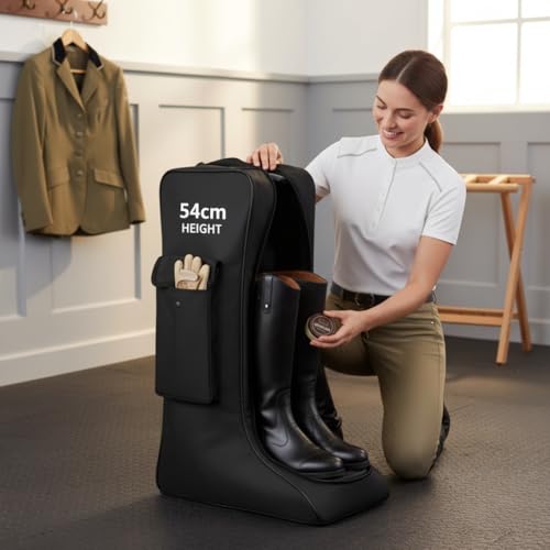 Bolsa de almacenamiento para botas de equitación con vaquero protector de equipo 2