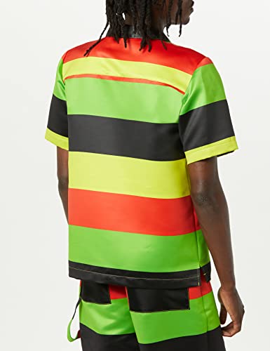 Theophilio, Men's Rasta Printed Camp Collar Shirt, XS — view 3