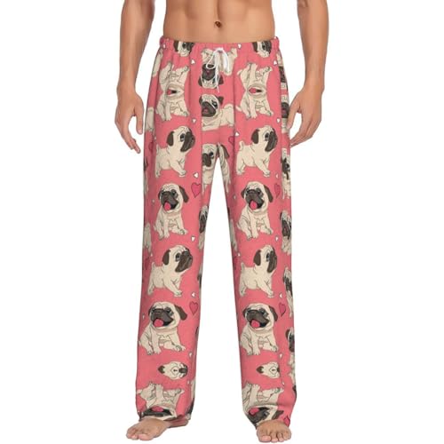Pantalon pyjama carlin en flanelle douce et chaude avec poches pratiques pour homme et femme