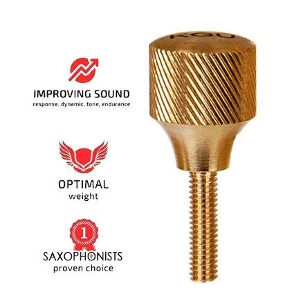 KGUBrass Heavy Saxophone Neck Screws, alto saxophone, tenor saxophone, soprano saxophone, baritone saxophone neck screws RawBrass - Thumbnail 4