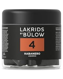 LAKRIDS BY BÜLOW - 4 - Habanero - 150g - Vegane Gourmet Lakritze mit Habanero-Chili - Glutenfrei & ohne Gelatine - Dose aus 100% recyceltem PET
