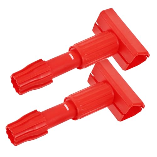 MOLUCKFU 2pcs Detachable Mop Head Clamps Quick Replacement Mop Holder for Efficient Floor Cleaning Ergonomic Design Red Compatible Cleaning Tasks