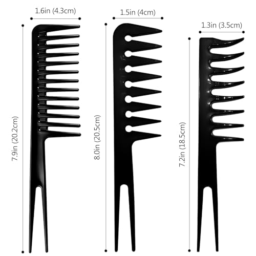 Set de 3 peines anchos para peinar hombre y mujer miniatura 7