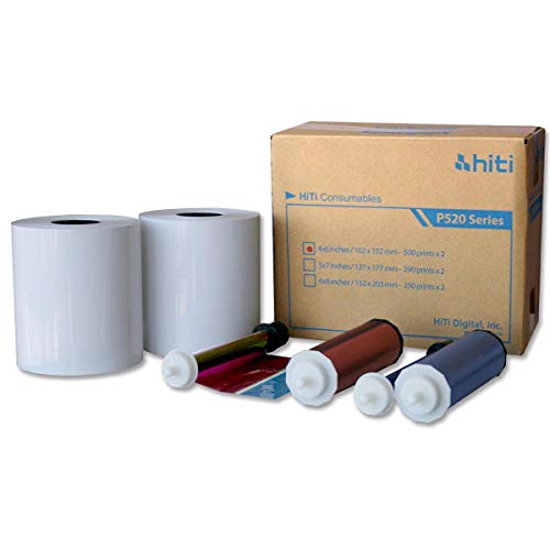 HiTi P525L Compact Dye Sub Photo Printer - with HiTi 4x6 Media for Photo Printer P520 & P520L - Thumbnail 3