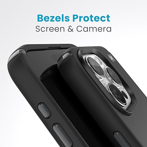 Image of Speck iPhone 15 Pro Max Case - Drop Protection - Scratch Resistant, Soft Touch, 6.7 Inch Phone Case - Presidio2 Pro Black /Slate Grey /White