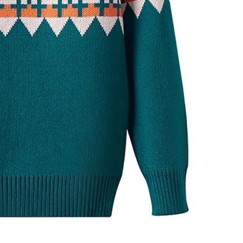 Pull à manches longues en tricot pour enfant en maille chaude de qualité - 4