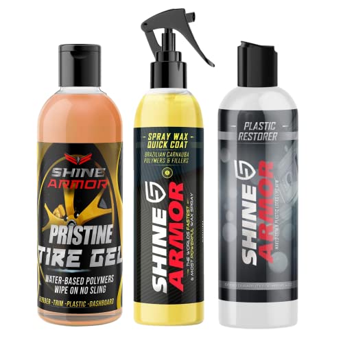 SHINE ARMOR Kit Diario para Auto con Cera Líquida Carnauba miniatura 1