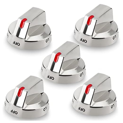 Upgraded DG64-00473A Top Burner Control Dial Knobs Compatible with Samsung Stove Oven Gas Range Knobs NX58F5700WS NX58H5600SS NX58H5650WS NX58J7750SS - Body Metal with Heat Shield
