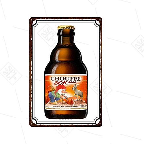 IMIMOEXQ Vintage Metal Tin Signage Home Bar Decoración Tablero Vino Cerveza Etiqueta de la Pared Cartel Bar Reglas Signo Decoración de la Pared 20x30cm 16 Cover