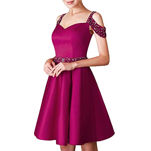Emmani-Womens-Short-Beaded-Prom-Dress-Off-The-Shoulder-Homecoming-Dress-Rose