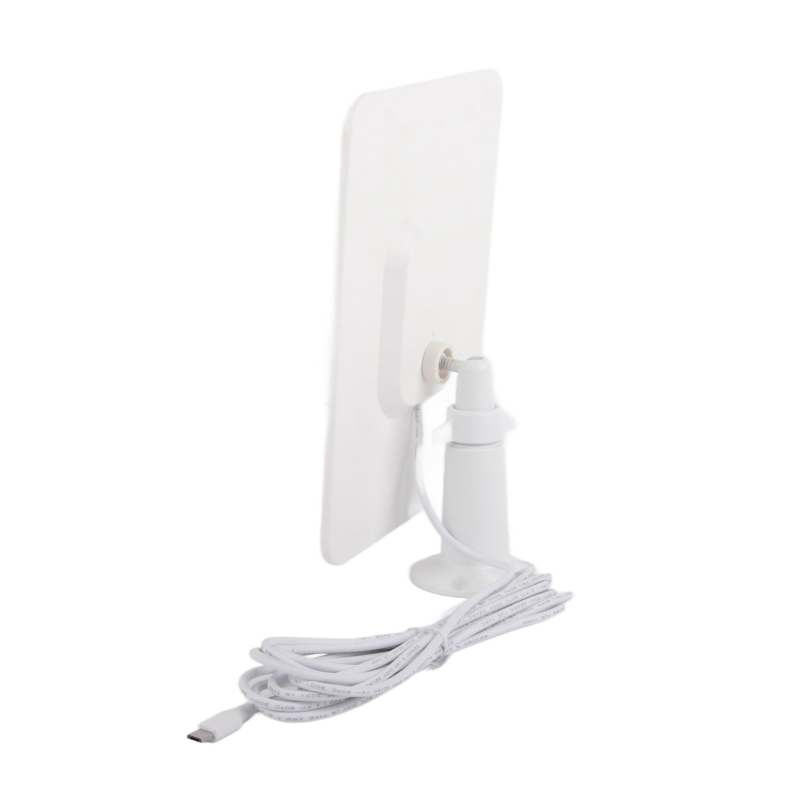 Panneau solaire 4W 5V pour caméra de sécurité, panneau solaire de caméra avec étanchéité IP65 et support réglable à 360 degrés pour panneau solaire (White)