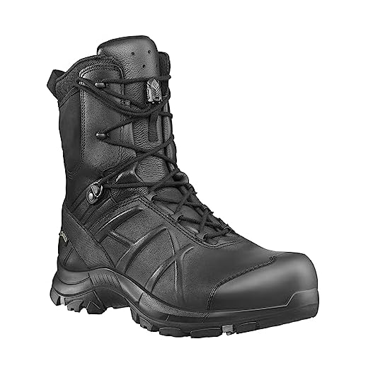 Haix Black Eagle Safety 50 high Funktionelle Einsatzstiefel: Sicherheit für Polizei, Militär und Workwear. 42