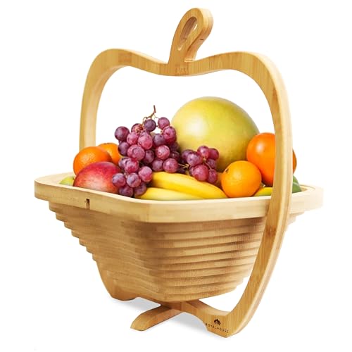Anna and Sarah Large Size Dried Fruit Gift Basket? Healthy Gourmet Fruit Box - Holiday Food Tray - Medjool Dates-Apricot-Prunes-Mango-Pineapple- Kiwi-Pear and Raisin-Birthday, Mom, Dad,in Bamboo Fruit