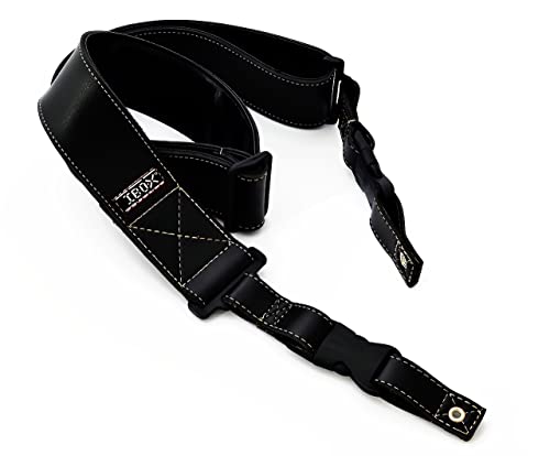 Correias em Couro Sintético Engate Quick Release - Linha Synthetic Plus (Preto)