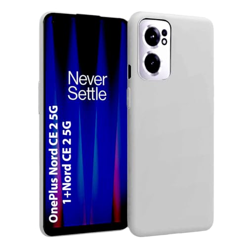 Image of LIRAMARK Liquid Silicone Soft Back Cover Case for OnePlus Nord CE 2 5G / 1+Nord CE 2 5G (White)