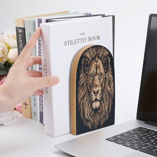 Sujetalibros de león resistente para evitar caídas de libros 7
