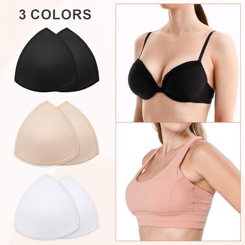 Yolev 12 Paar BH Einlagen Einsätze Atmungsaktive Bh Pads Sport BH-Push Up BH-Polster Einlagen Wiederverwendbar Damen Sport Cups