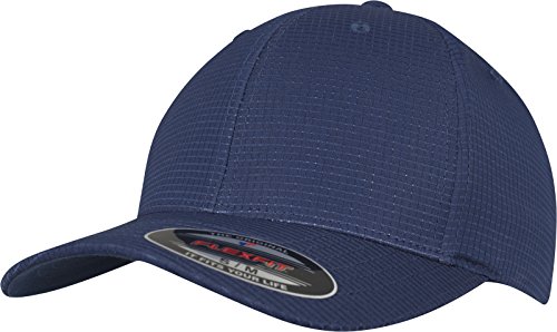 Flexfit (FLEYK) Flexfit Hydro de Grid Stretch Cap Kape, Unisex, Flexfit Hydro-Grid Stretch Cap, Azul Marino, Large