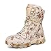 Tiposen Botas Militares y tácticas para Hombres, Botas de Trabajo de Senderismo livianas Impermeables, Zapatos de Seguridad Altos Altos y Altos para Acampar para Acampar cacería de Caminatas,Beige,47
