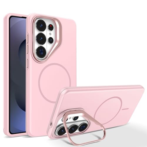 Coque rose Samsung S26 Ultra antichoc à support pour regarder vos vidéos mains libres