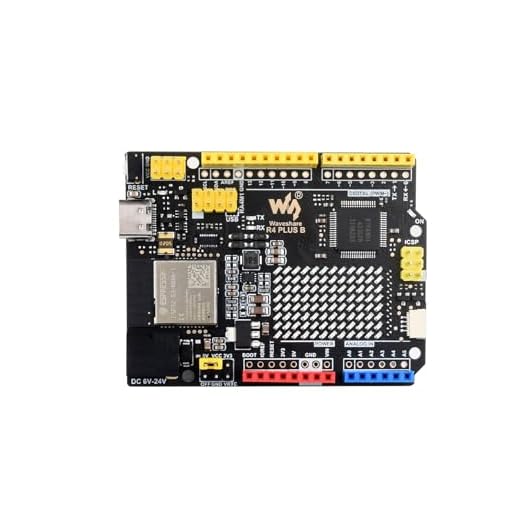 Waveshare R7FA4 Plus B Development Board, Based On R7FA4M1AB3CFM, Equipped with ESP32-S3FN8, Compatible with Arduino UNO R4 WiFi, Onboard 12×8 LED Matrix