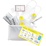 PYKES PEAK 携帯用 防災セット 13点セット ミニ防災セット 一人用 211g A5サイズ アウトドア 登山 防災グッズ 防災ポーチ マスク 簡易トイレ ライトペン 連絡カード 使い捨て下着 靴下 (女性用 ホワイト)