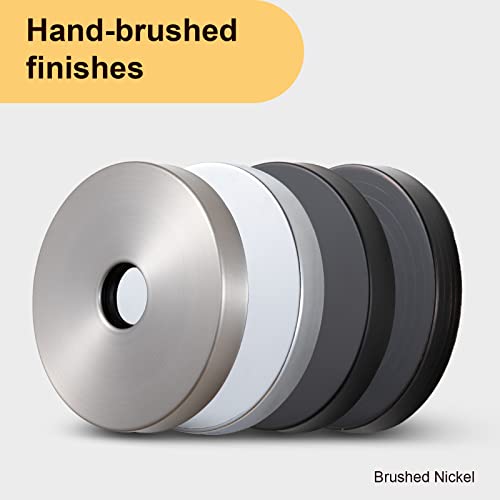 Offo Extra Large Shower Arm Flange Brushed Nickel 3.5 Inches In Outer Diameter Replacement Shower Head Arm Escutcheon Plate Suitable For Most Brands Shower Head Arms #TOP3