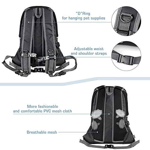 YUDODO Pet Dog Backpack Carrier Small Dog Front Carrier Pack Reflective Head Out Motorcycle Puppy Carrying Bag Backpack… - Image 7