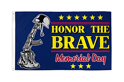 AZ FLAG, Memorial Day Honor The Brave Flag, 3x5 Ft, 100D Polyester Day Of Memory Banner with Two Metal Grommets