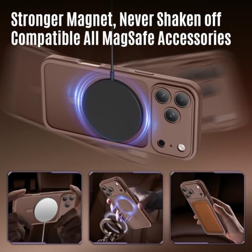 Image of Symcele Designed for iPhone 17 Pro Max Case,Brown