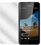 dipos I 2X Schutzfolie klar kompatibel mit Microsoft Lumia 550 Folie Bildschirmschutzfolie