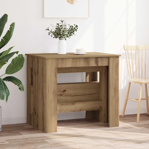 Table à manger extensible en bois 180x85 au design robuste et épuré - 5