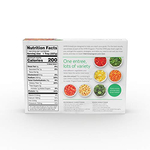 HMR Pasta Fagioli Entree, 8 oz. Servings, 6 Meals